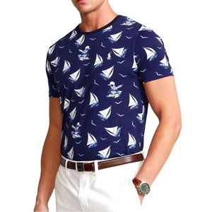 Polo Ralph Lauren Men's Classic Fit Sail Boar Print Jersey T-shirt, Mens XXL, NW